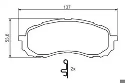 BOSCH 0986494373 | Balata Fren Ön-(Subaru Impreza 00 / 12 1.5)
