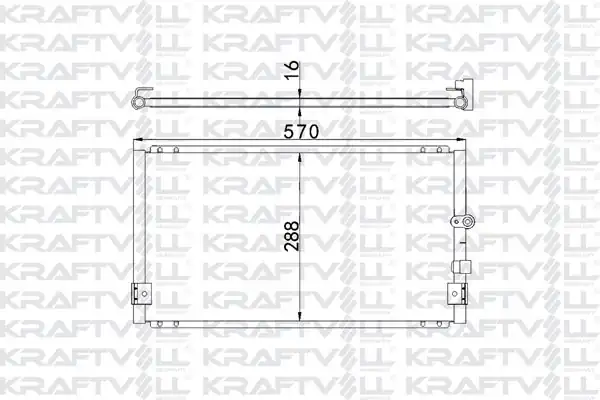 KRAFTVOLL 08060001 | Klima Radyatörü Toyota Hilux Pıckup 2 5 D4d 2001 2005 Radyatörü Marka