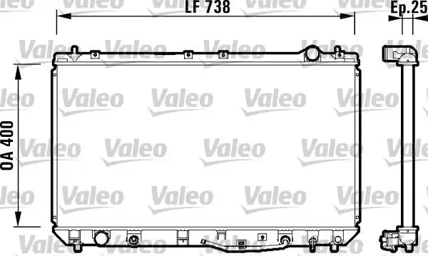 Valeo 734177 Radyatör Toyota Camry 3 0 24v Mcv20 96 01
