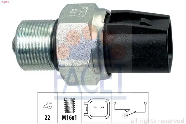 FACET 7-6321 | Geri Vites Müşürü Transit V184 01 06 V347 06 14 V363 014 Ranger Bt 50 12 Defender Pikaup 2 4tdi 07