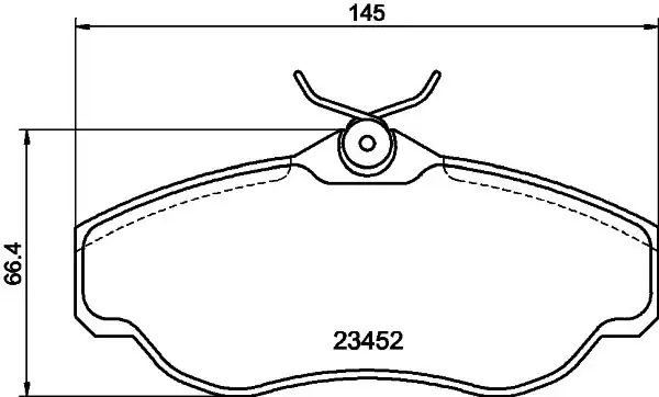 Hella Pagid 8db355009 531 Fren Balatası Ön Landrover Range Rover Discovery II 2 5 4 0 V8 4 6 2 5 TDI