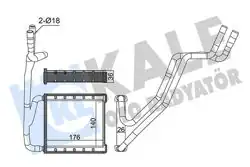 KALE 357330 | FORD PUMA 2020 Model Sonrası Kalorifer Radyatörü KALE Marka