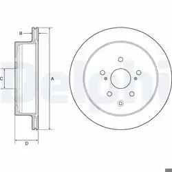 DELPHI BG4929C | Fren Diski (Çiftli Paket)-Boyalı, Delikli