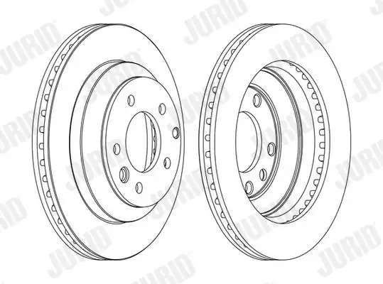 JURID 562393JC1 | Fren Diski VW Touareg Q7 Arka 330x28 Tek