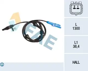 FAE 78089 | ABS Kablosu Sensörü Ön Sağ Sol 407 508 C5 III C6