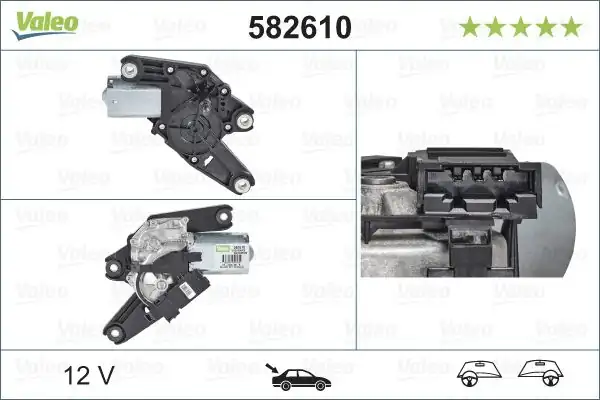 Valeo 582610 Silecek Motoru Arka Mercedes Benz C Class T Model S204 Mercedes Benz GLK Class X204