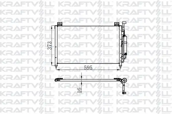 KRAFTVOLL 08060173 | Klima Radyatörü Mazda 2 2008 2015 615 349 16 Radyatörü Marka