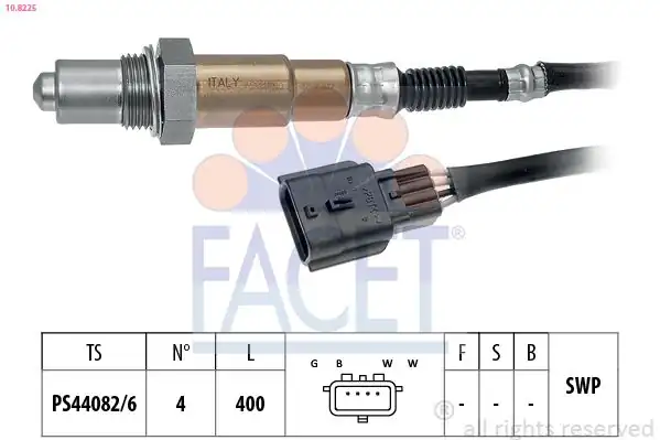 FACET 10-8225 | Oksijen Sensörü K9k 1 5dci Lodgy Dokker Duster Bd4 1 0 Symbol Logan Sandero II