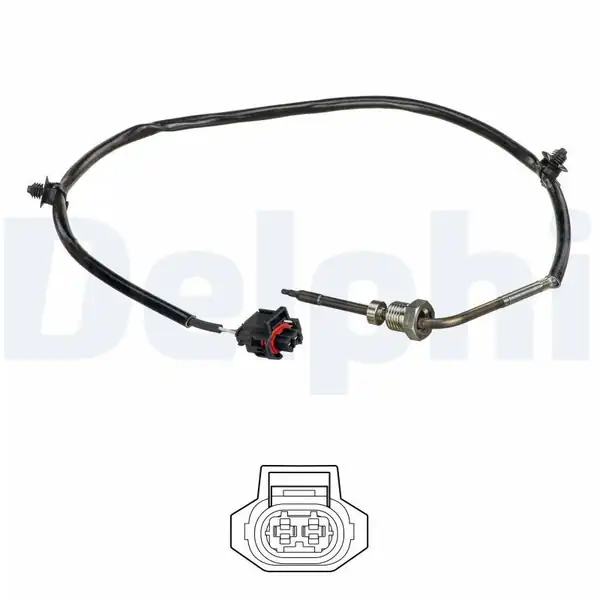 DELPHI TS30226 | Egzoz Sıcaklık Sensörü Opel Antara Chevrolet Captiva C100 2 0d Konum 2