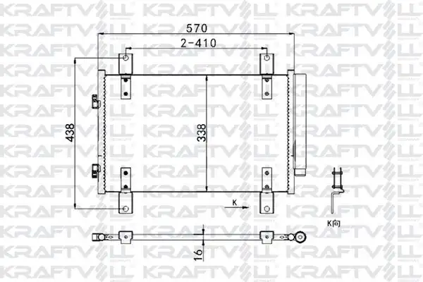 KRAFTVOLL 08060100 | Klima Radyatörü Jumper Ducato Boxer 2 0 2 8 2 2 Hdi JTD 07 816750