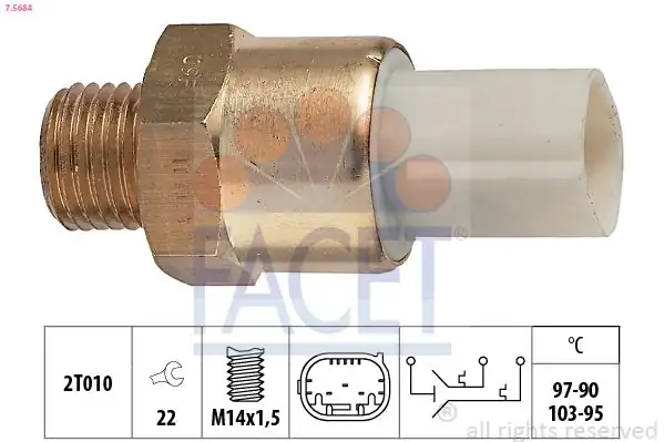 FACET 7-5684 | Hararet Müşürü Bmw E36 E39 M40 M42 M43 M50 M52