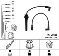 NGK 7248 | Chrysler Neon Stratus 2.0 Buji Kablo Set