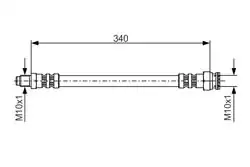 BOSCH 1987476393 | Fren Hortumu On 190 W201 85-93 W124 85-93 W126 85-91 R129 93-01
