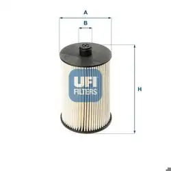UFI 26.018.00 | Yakıt Filtresi Volvo S60/S80/V70/XC70/XC90 2.4D C70 Voyager III 2.5 TD