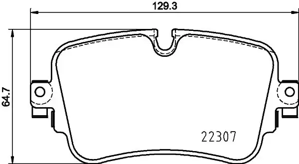 Hella Pagid 8db355025 681 Fren Balatası Audi A6 C8 4a2 Avant A7 Sportback 4ka A8 4h VW
