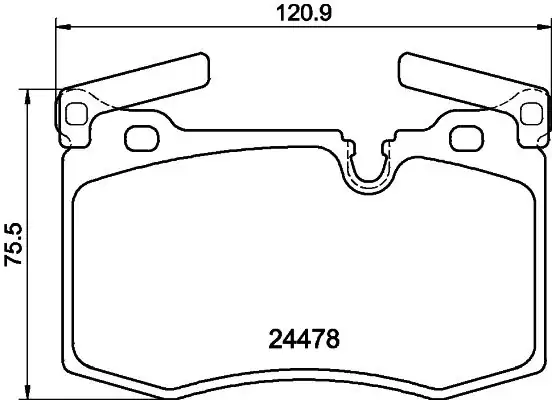 Hella Pagid 8db355014 111 Fren Balatası Ön Mini Cooper R55 R56 R57 R58 R59 Sport
