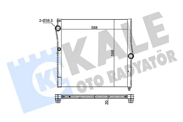 KALE 348655 | Motor Radyatörü Bmw X5 E70 X6 E71 825935