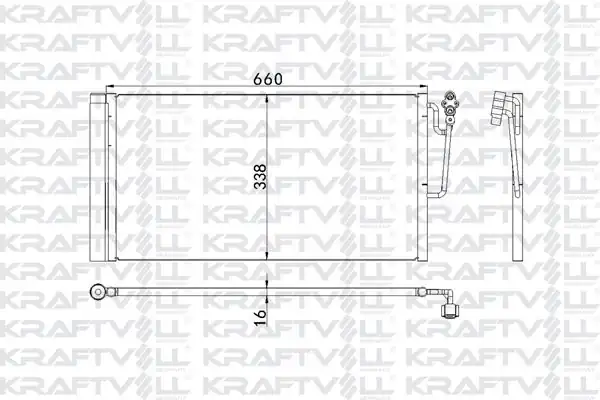 KRAFTVOLL 08060092 | Klima Radyatörü Mini R55 R56 R57 R60 Radyatörü Marka
