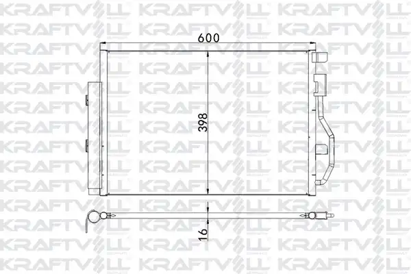 KRAFTVOLL 08060141 | Klima Radyatörü Chevrolet Aveo T300 1 2 1 4 1 6 11 Radyatörü Marka