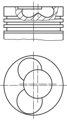 MAHLE 0309000 | Piston Segman 81 01mm Std Caddy III Golf V 2 0 Sdı 04 10 2 Adet