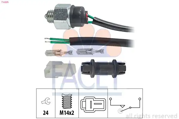 FACET 7-6225 | Geri Vites Müşürü Ranger 98 04 Mazda B Serıe Un 2 2 4wd 99 06