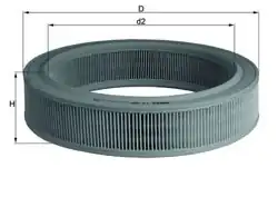 MAHLE LX568 | Hava Filtresi Caddy II (95 04) Golf III (91 97) Polo (94 99) Cordoba (93 99) Ibiza II 1.4 1.6