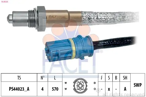 FACET 10-8325 | Oksijen Sensörü Bmw E36 M50 M52 91 99 834087
