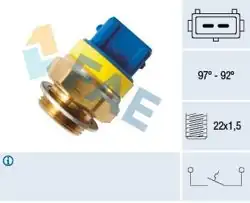 FAE 37580 | Radyatör Su Sıcaklık Müşürü (İki Çıkış 92/97C) Berlingo Xantia Xsara Picasso P205 P306 P406 Expert 1.4-1.8