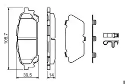 BOSCH 0986494232 | Balata Fren Arka-(Subaru Impreza 00 / 07 / Forester 03 / 08)