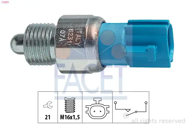 FACET 7-6231 | Geri Vites Müşürü 6 İleri Megane II Qashqai 867650