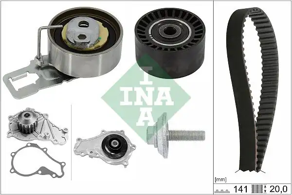 INA 530069830 | Triger Eksantrik Gergi Seti (Su Pompası Dahıl) C5 III C4 II Ds4 208 308 3008 5008 08-Partner Tepe
