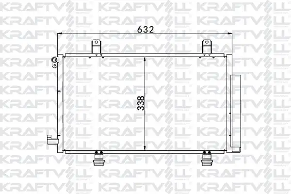 KRAFTVOLL 08060095 | Klima Radyatörü Fiat Sedıcı 1 6 16v 06 Suzuki Sx4 06 Radyatörü Marka
