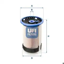 UFI 26.032.00 | Yakıt Filtresi (Audi Q3 2.0 TDI 2011-2012 / VW Passat 2.0 TDI 2010) Oe