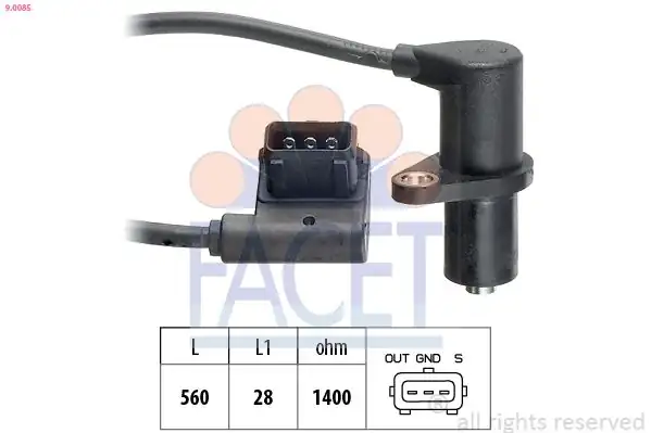 FACET 9-0085 | Eksantrik Sensörü Bmw M60 E31 E32 E34 E38