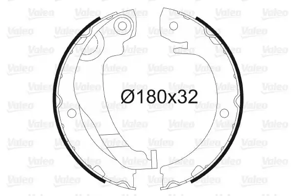 Valeo 564183 Kampana Balata Toyota Verso 04 09 Yaris 03 05 Splash 08 Suzuki Swift III 06 Citroen C1