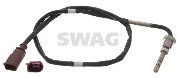 SWAG 30948841 | Egzoz Sıcaklık Sensörü Dizel Partikül Filtre Öncesi 2 Kutuplu Kahverengi Golf V VI 07 14 Jetta 06 18