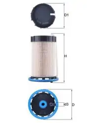 MAHLE KX592 | Yakıt Filtresi (Audi Q3 2.0 TDI 2011-2012 / VW Passat 2.0 TDI 2010)