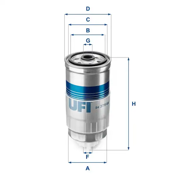 Ufi Filtre 24 379 00 Yakıt Filtresi Mazot Passat A80 A90 A4 A6 Passat 1 9 TDI 1y 1z 3d Sb Aas Aaz Aff AFN Ahh AHU Avg 86