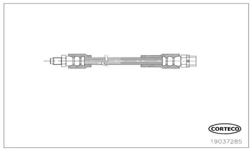 CORTECO 19037285 | Fren Hortumu Arka Bmw X3 F25 10