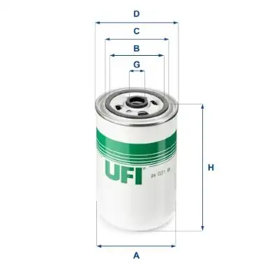 Ufi Filtre 24 031 00 Yakıt Filtresi Renault Magnum Premıum Kerax Midlum