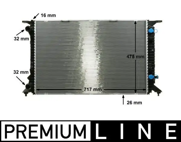 MAHLE CR910000P | Su Radyatörü Audi A4 A5 Q5 1 8 2 0 TFSI TDI Otomatik 08