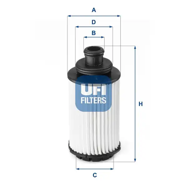 Ufi Filtre 25 118 00 Yağ Filtresi Opel Antara Insignia B Insignia A Captiva C140 B20dth Oe