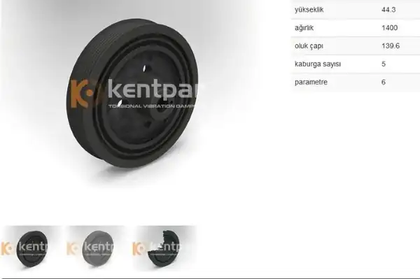 KENTPAR 164 | Krank Kasnağı Fiesta IV Focus II Connect 1 8 TDCI 00 Rtp Kkd Ffd Bhp Bhd