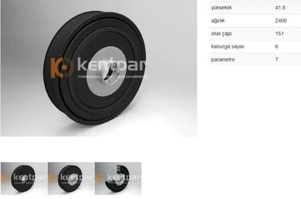 KENTPAR 140 | Krank Kasnağı Laguna II Megene II III 1 9 dCi 01 F9q 800