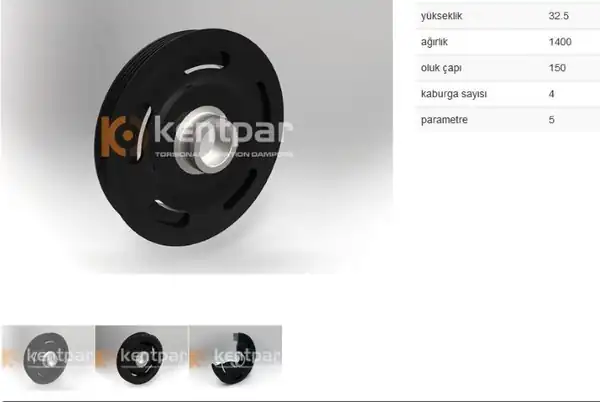 KENTPAR 189 | Krank Kasnağı W168 Vaneo 414 A140 A160 1 6 1 7 97 M166 960 Om668 940 941