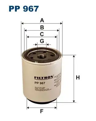 FILTRON PP967 | Agir Vasita Yakıt Filtresi Daf Cf65 Cf75 Cf85 Xf105 6 Adet