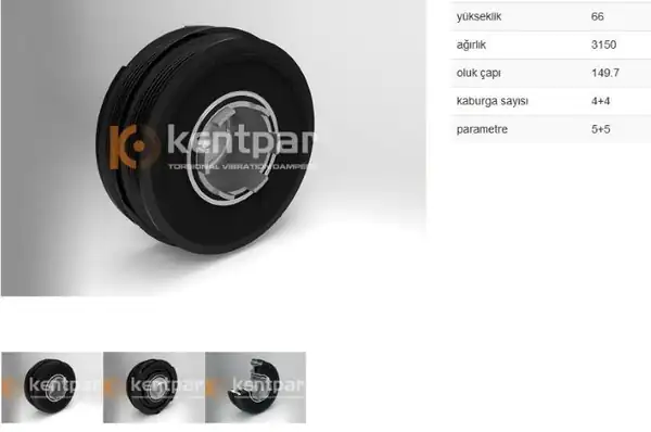 KENTPAR 127 | Krank Kasnağı E39 520d E46 318d 320d 95 M47 204d1