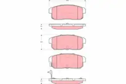TRW GDB3357 | Fren Balatası Arka Mazda RX8 1.3 03-12 Suzuki Ignis 1.3/1.5 00-
