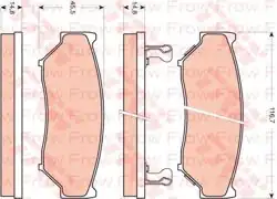 FROW FREN 5571101001 | Fren Balatası Ön (138mm) Kablolu Grand Vitara 05 -