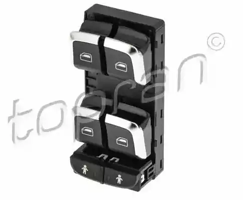 TOPRAN 116235001 | Audi Q3 2012 2018 Arası Cam Açma Düğmesi Sol Şöför Tarafı Kromlu A6 A7 Q3